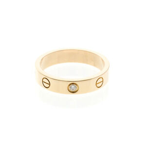 CARTIER Authentic 18k Gold Diamond Love Ring